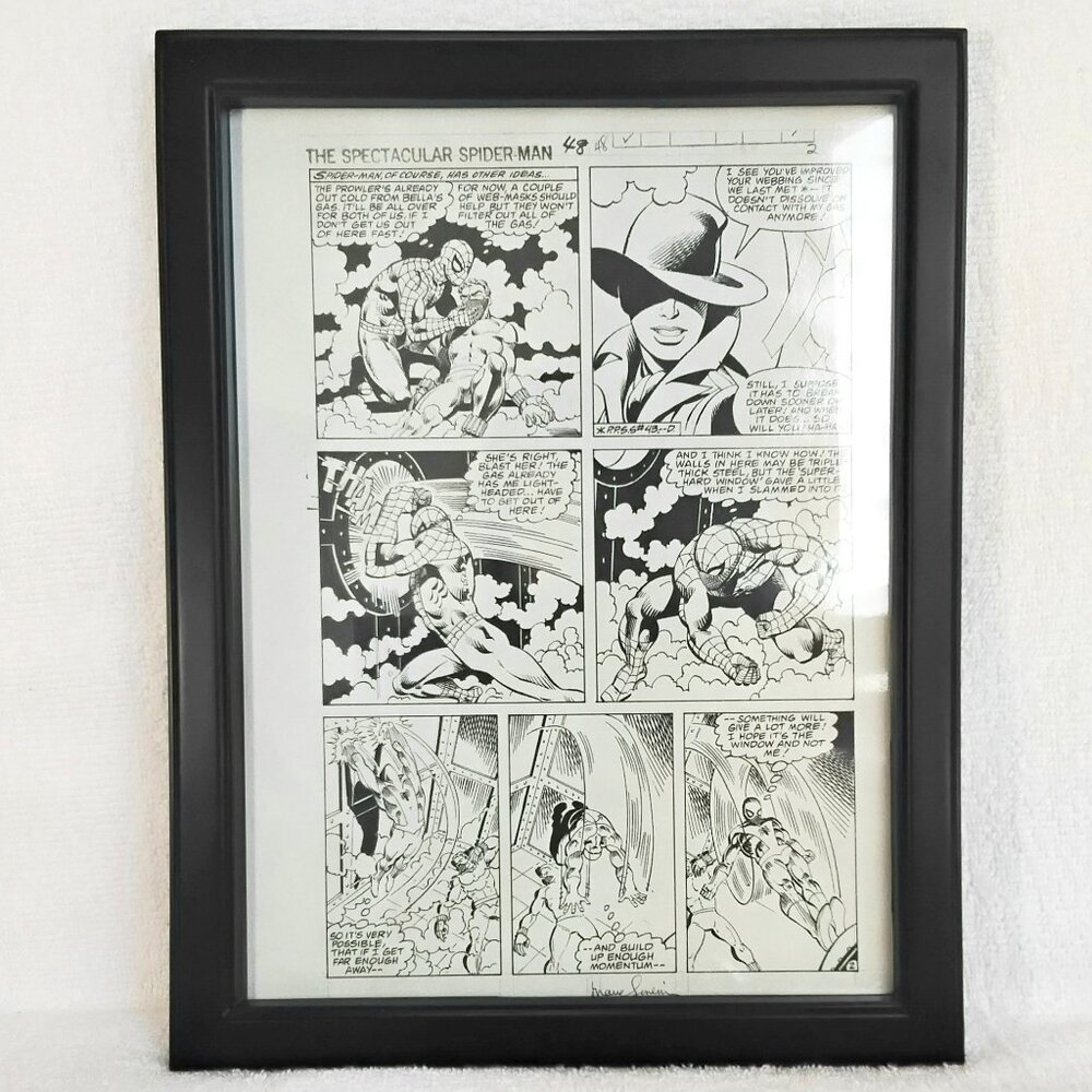 2/$25  9"×12" Full Frame Spider-Man Comic Page Layout Wall Decor Spider-Man!!